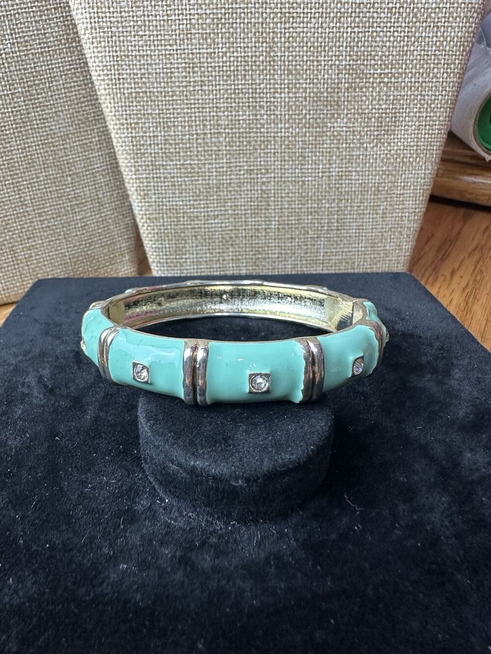 Sequin Nordstrom Multicolor Gold Tone Statement Enamel Bangle Bracelet # 318